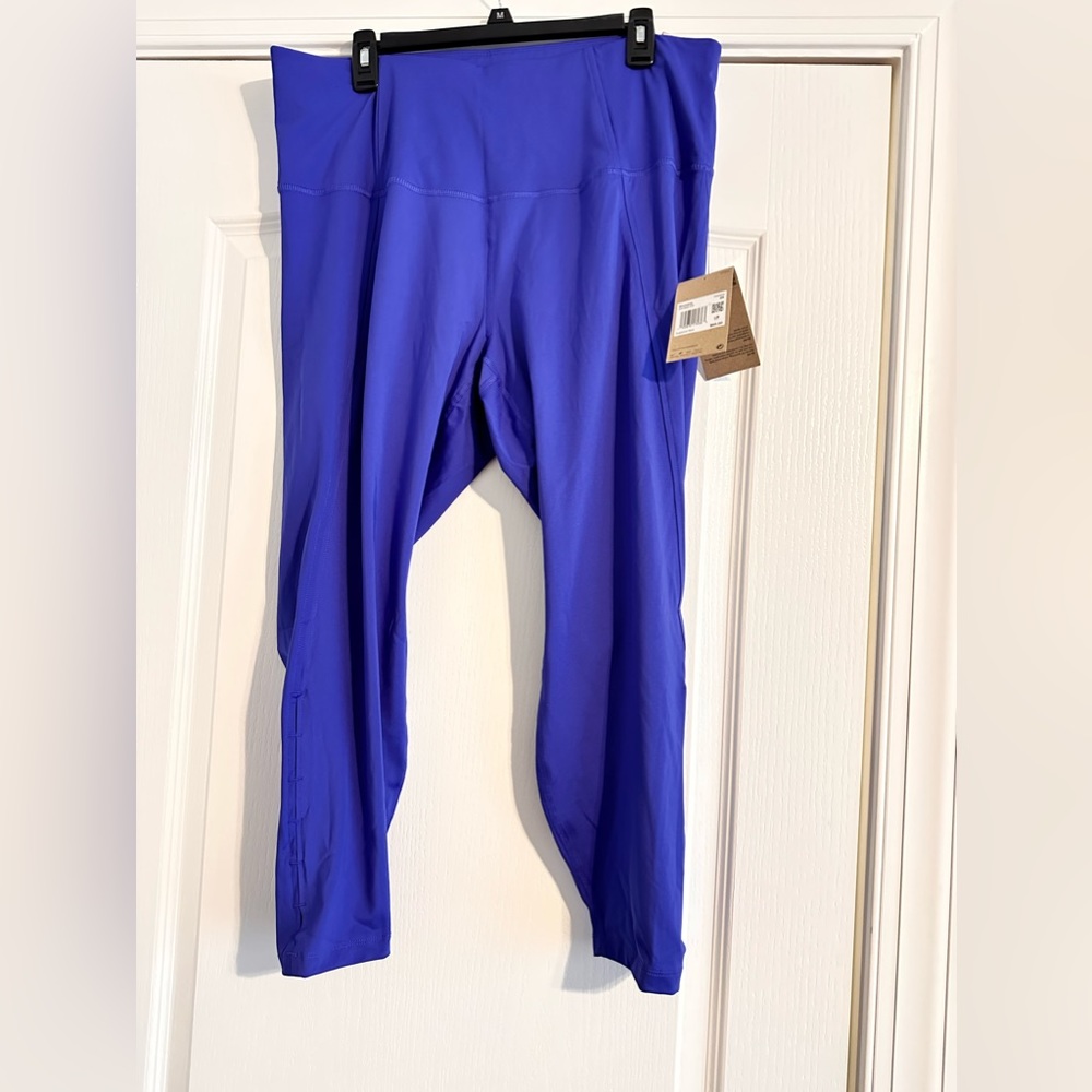 Nike Yoga Dri-Fit High Rise 7/8 Yoga Pants Womens Plus Size 2XPurple. NWT